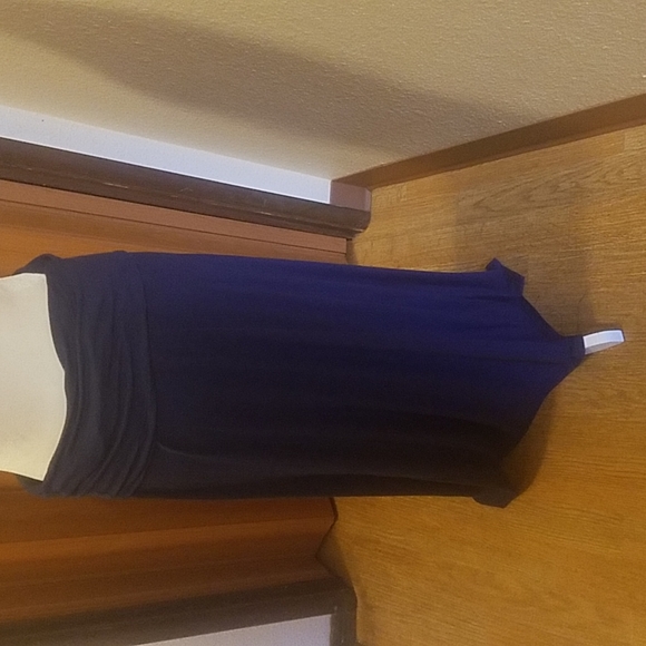 G.L.A.M. NAVY MAXI SKIRT - Picture 2 of 4